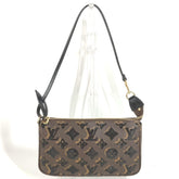 LOUIS VUITTON M26473 Monogram Sequin Pochette Accessoires Bag Accessory Pouch Shoulder Canvas Women's Brown Like New — Like New