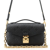 Louis Vuitton Monogram Empreinte Pochette Métis EW M46595 2-way Shoulder Bag, Black. Handbag for Women. LOUIS VUITTON — Like New