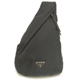 PRADA 2VZ092 Body Bag Re-Nylon NERO Men's 254107 — Like New