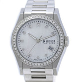 GUCCI Pantheon Bezel Diamond 10P Watch YA115404 115.4 Boys' Stainless Steel 40561 — Good