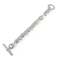 HERMES Chaine d'Ancre PM bracelet, AG925, 15 links, silver, made in France, 2025 model, weight 32.7g, women's — Like New