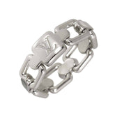 Louis Vuitton Berg Chain Attraction #48 Ring, 18K WG White Gold 750 — Like New