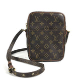 LOUIS VUITTON M40264 Monogram Comme des Garçons Petite Marceau Crossbody Bag Pouch Shoulder Canvas Men's Women's Brown — Like New