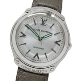 Louis Vuitton LOUIS VUITTON Men's Watch Brand Fifty Five Automatic AT Stainless Steel SS Leather Q6G20 Round Polished — Good