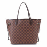 Louis Vuitton Neverfull MM Damier Tote Handbag, Ebene Cerise N51105 Brown — Like New