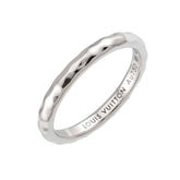Louis Vuitton Alliance Monogram Infini #54 Ring, 18K White Gold (750) — Like New