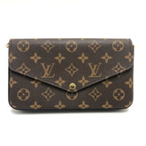 LOUIS VUITTON M81896 Pochette Felicie Shoulder Bag Monogram Canvas Women's Brown — New - Store Return