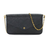 Louis Vuitton Monogram Empreinte Pochette Felicie Chain Wallet Leather Noir M82477 RFID — Like New