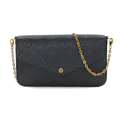 Louis Vuitton Monogram Empreinte Pochette Felicie Chain Wallet Leather Noir M82477 RFID — Like New