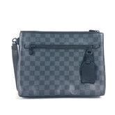 LOUIS VUITTON N40505 Damier Graphite Take-Off Pouch Bag Second Clutch with Strap Canvas Men's Women's Black — Like New