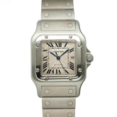 Cartier Santos Galbee LM W20055D6 Men's Watch, Date, Silver, Automatic Movement — Like New
