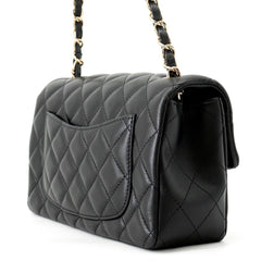 Chanel Chain Shoulder Bag Matelassé Coco Mark Lambskin A69900 CHANEL Black Handbag Women's — Like New