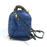LOUIS VUITTON M21060 Monogram Palm Springs Backpack MINI Rucksack Nylon Canvas Women's Navy MO-240630-15 — Like New