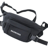Balenciaga Body Bag Waist SKIWEAR Black Nylon Men's 770881 BALENCIAGA KM3048 — Like New