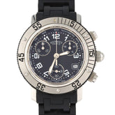 Hermes Clipper Diver Chronograph CL2.315 Stainless Steel x Rubber Quartz Watch — Good