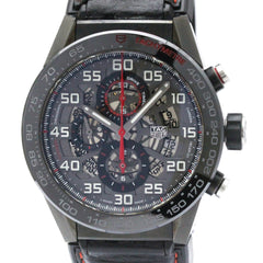 TAG HEUER Carrera Heuer 01 Chronograph Ceramic Steel Mens Watch CAR2A1H — Very Good