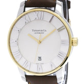 TIFFANY Atlas Dome Gold Plated Steel Automatic Mens Watch Z1800.68.15A21A00A Polished — Very Good
