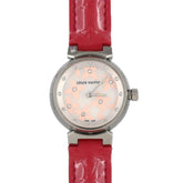 Louis Vuitton Tambour 12P Q121H Stainless Steel Quartz Watch — Very Good