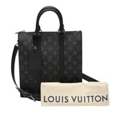 Louis Vuitton LOUIS VUITTON Tote Bag Shoulder Monogram Eclipse Sac Plat Cross Canvas M46456 Black LV — Like New