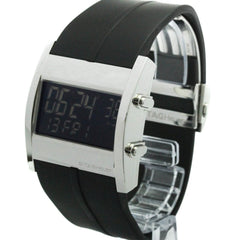 TAG HEUER Microtimer Steel Rubber Quartz Mens Watch CS111C Polished — Very Good