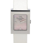 Christian Dior Malice Square D78-109 Women's Watch, Stainless Steel x Leather Strap, 130538 — Good