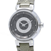 LOUIS VUITTON Tambour Disc PM Diamond Q12MU0 Women's Watch 40564 — Very Good