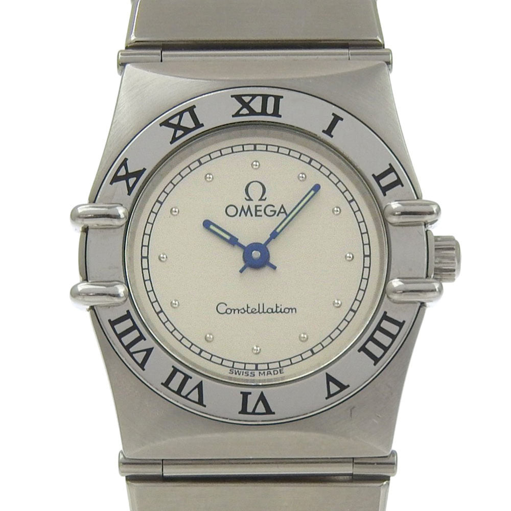 Omega Constellation Mini Women's Watch, Stainless Steel, Quartz, Analog, Silver Dial — Good