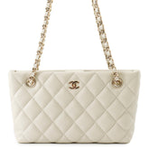 Chanel Chain Shoulder Bag, Matelassé, Coco Mark, Timeless Classic Line, Handbag, Clutch, Caviar Skin, AP4423, Handbag for Women, CHANEL — Like New