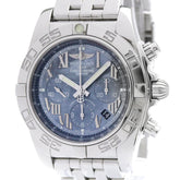 BREITLING Chronomat 44 Japan LTD Blue MOP Dial Watch AB0110 Polished — Very Good