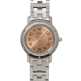 Hermes Clipper CL4 210 Women's Watch, Date Display, Pink Quartz Watch — Very Good