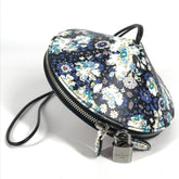 LOUIS VUITTON Floral Print Tupi Shoulder Bag in Black Leather, Unisex — Like New