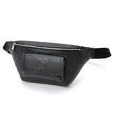 Gucci Jumbo GG Large Belt Bag 645093 Leather Black — Like New