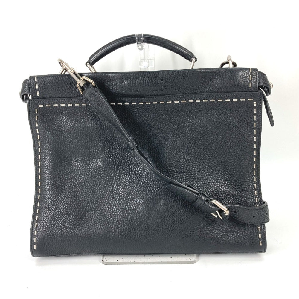 Fendi 7VA406 Shoulder Bag Crossbody bag 2WAY business bag Tote Bag Hand Bag Black — Like New
