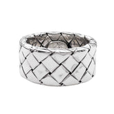 BOTTEGA VENETA Intrecciato Ring, SV925 7824, Silver, Men's & Women's — Like New