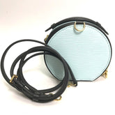 LOUIS VUITTON R97999 Epi Petite Boite Chapeau 2-Way Handbag/Pouch/Shoulder Bag in Leather, Seaside Blue, Like New — Like New