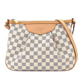 Louis Vuitton Siracusa PM Damier Azur Shoulder Handbag N41113 Gold Hardware — Like New