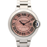 Cartier Ballon Bleu 33mm Watch, Stainless Steel, Ladies, Pink Tone, W6920100 — Very Good