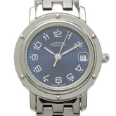 Hermes Clipper watch CL4.210 quartz navy dial stainless steel women's HERMES — Very Good