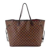 Louis Vuitton Neverfull GM Damier Tote Handbag, Ebene Cerise, N51106, Gold Hardware — Like New
