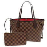 Like new Louis Vuitton Neverfull PM Damier Brown Tote Bag with Pouch N41359 LV 0701 LOUIS VUITTON — Like New