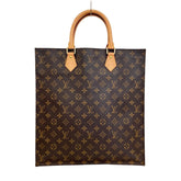 LOUIS VUITTON Louis Vuitton Monogram Sac Plat Handbag M51140 Brown Men's Women's — Like New