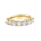 14K Gold 2.0 Cttw Diamond 7 Stone Band Ring