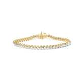 10K Yellow Gold 4.0 Cttw Lab Grown Diamond Tennis Bracelet
