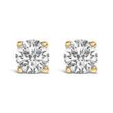 14K Gold 1/2 Cttw Lab Grown Diamond Solitaire Stud Earrings