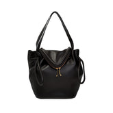 Bottega Veneta Beak Large Black Nappa Leather Shoulder Bag