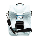 Fendi Fendiness Mini Backpack Crossbody Cyber Blue Nylon FF Mesh