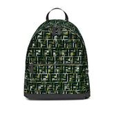 Fendi FF Zucca Nylon Multicolor Camouflage Print Large Backpack