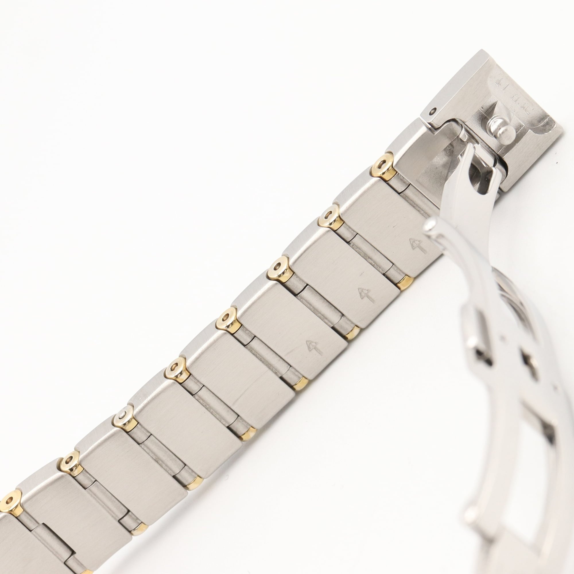 Omega Constellation 12-Diamond Watch, 18K Yellow Gold Stainless Steel, Diamond, Ladies', Pink Tone, Mother-of-Pearl, 123.20.24.60.57.004 — Very Good