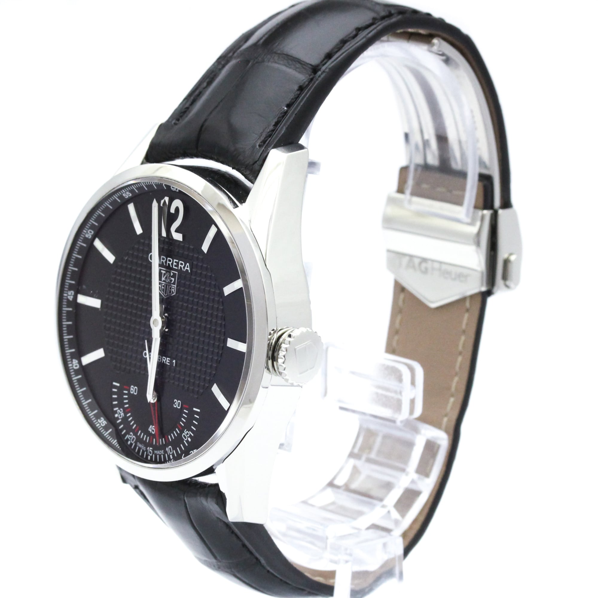 TAG HEUER Carrera Vintage Calibre 01 Steel Mens Watch WV3010 Polished — Very Good
