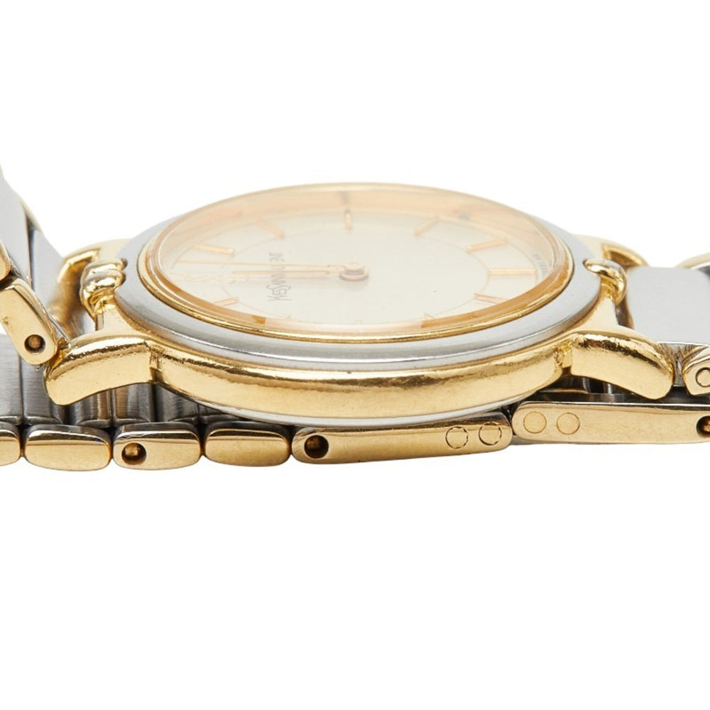 Saint Laurent x Citizen watch, model 2200-228481, Japanese quartz movement, gold dial, stainless steel, ladies' watch — Good